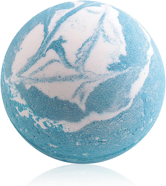 Blue Bath Bomb Gift Set with Peppermint for Relaxation